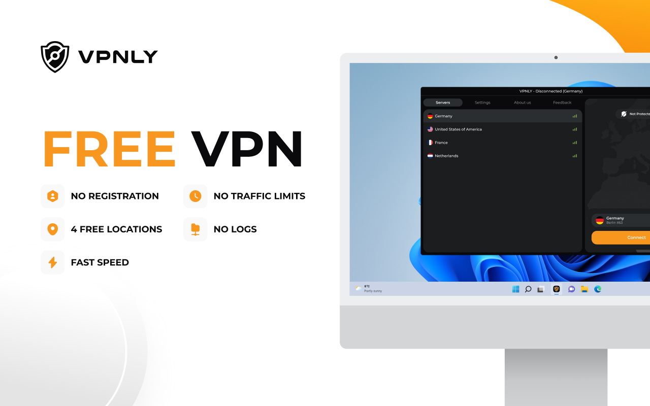 VPNLY Free VPN for Windows 1