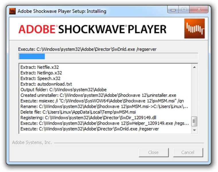 Adobe Shockwave Player 1