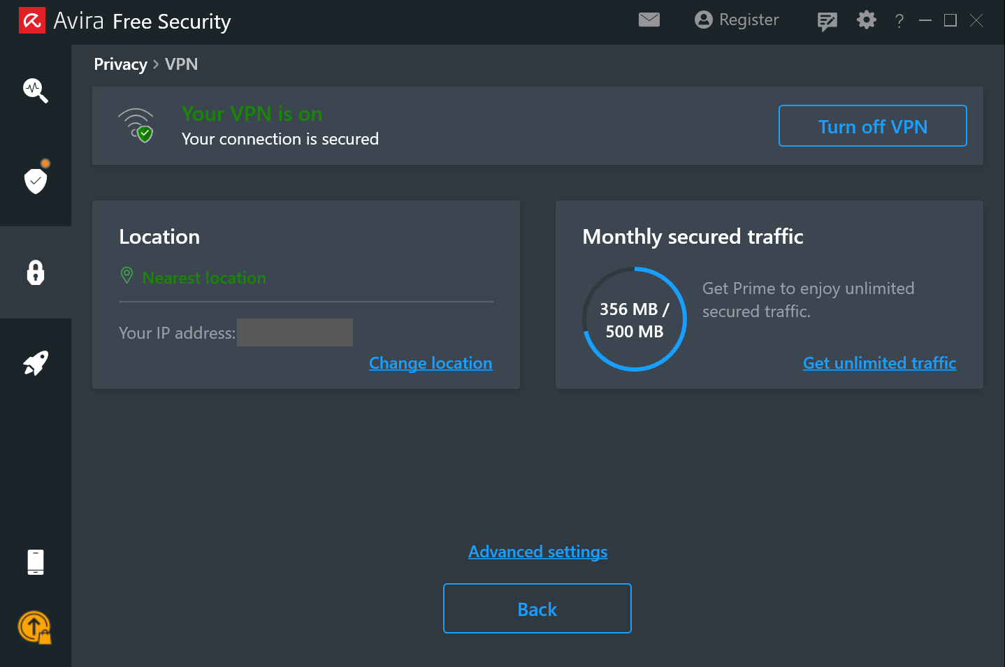 Avira Phantom VPN 1