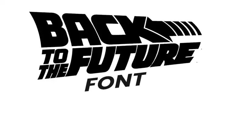 Appearance of Back To The Future Font