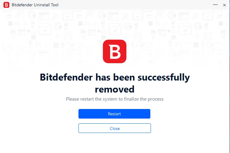 Bitdefender Uninstall Tool 2