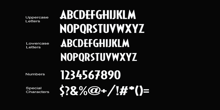 Black Panther Font Letters