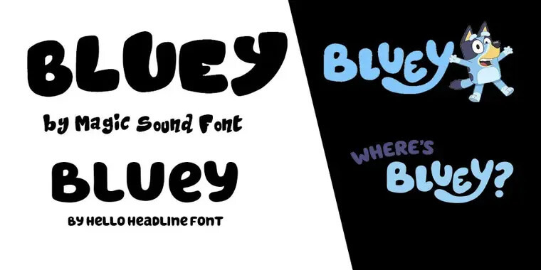 Bluey Font View