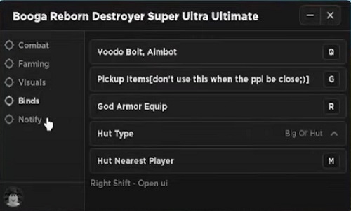 Booga Booga Reborn Destroyer Super Ultra Ultimate Script GUI Pic 3