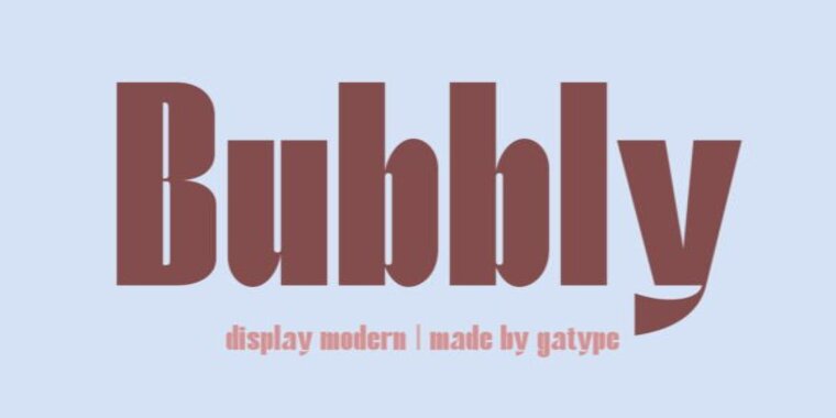 Appearance of Bubbly Font
