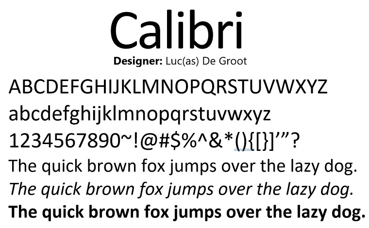 Calibri Font Download