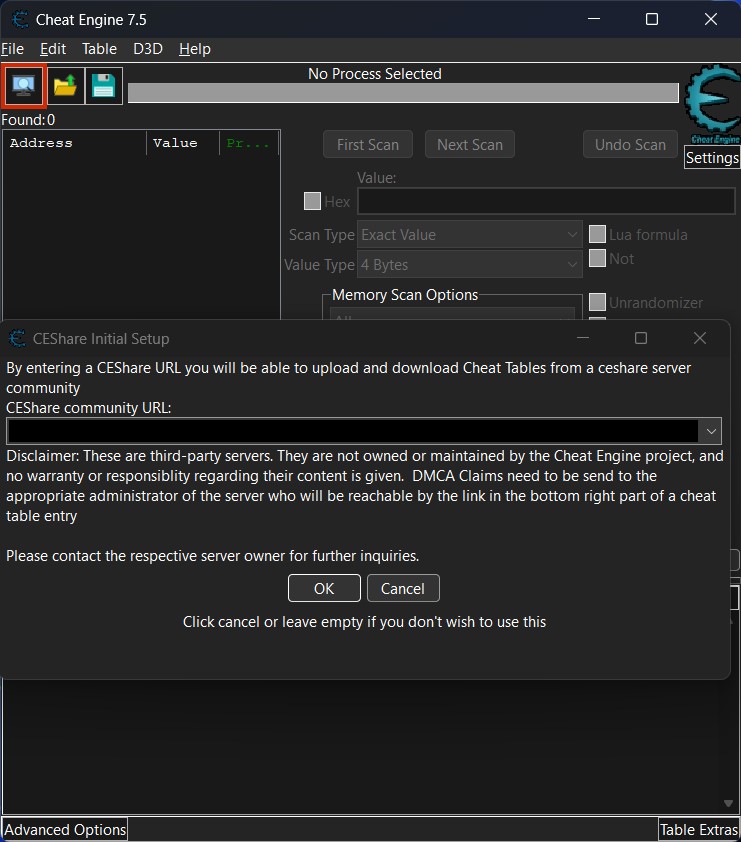 GAME TOOL Cheat Engine v.7.5 - download