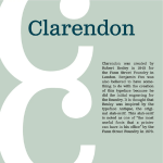 Clarendon Font Logo