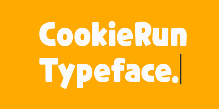 Cookie Run Font View