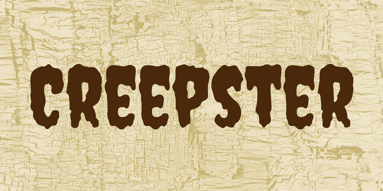 Appearance of Creepster Font