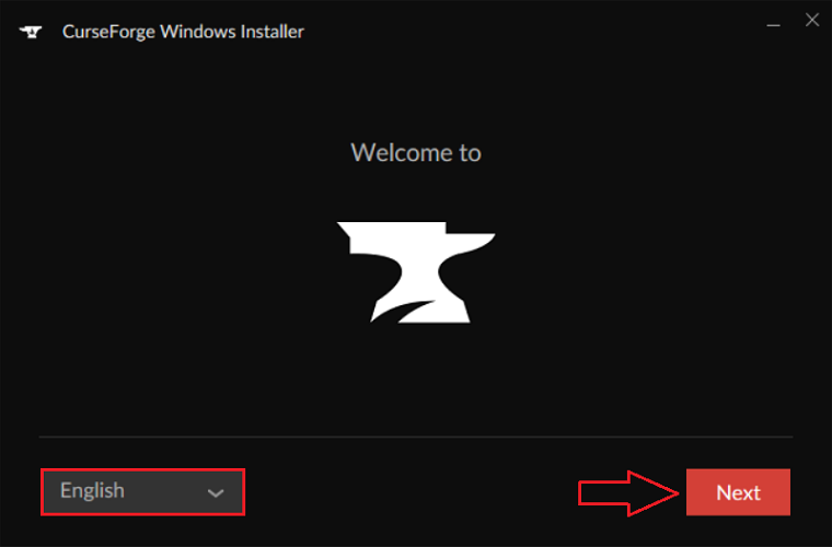 CurseForge Installer window screenshot 1