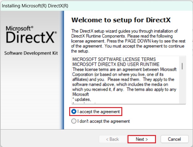 Fix DirectX Error on Windows 11/10