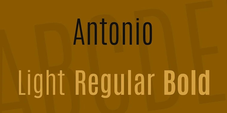 Download Antonio Font For Free