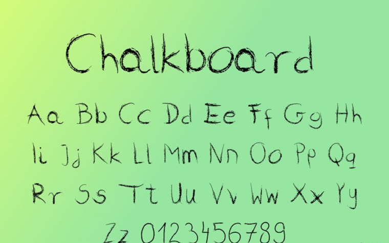 Download Chalkboard Font
