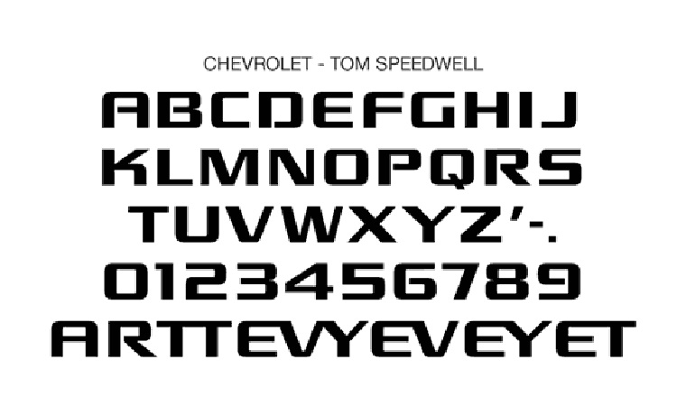 Download Chevrolet Font For Free