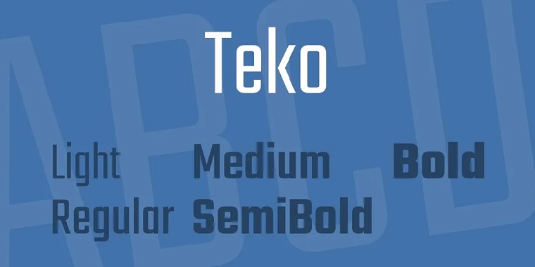 Download Teko Font