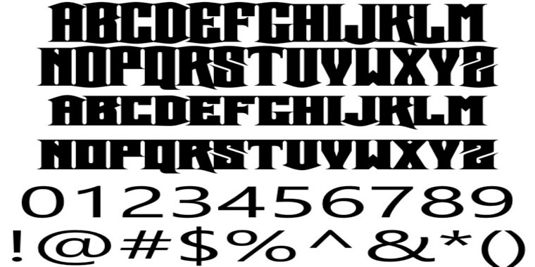 Fairy Tail Font Letters