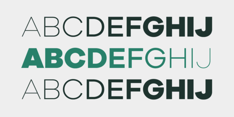 Letters Overview of Galano Grotesque Font