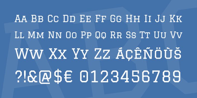 Letters Overview of Graduate Font