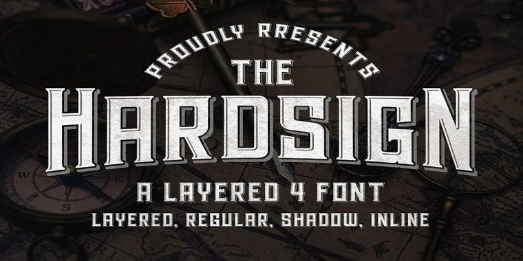 Appearance of Hardsign Font