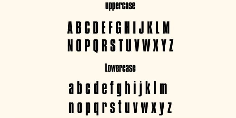 Letters Overview of Harley Davidson Font