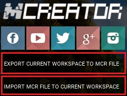 How to update MCreator, export and import mcr file.