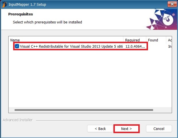 InputMapper prerequisites setup