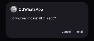OG WhatsApp APK Download installation 