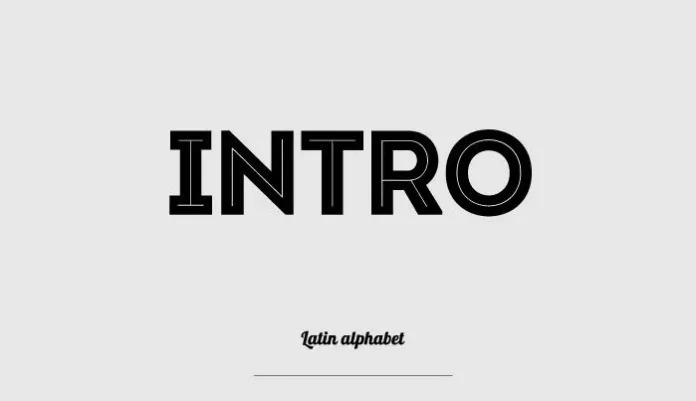 Appearance of Intro Font
