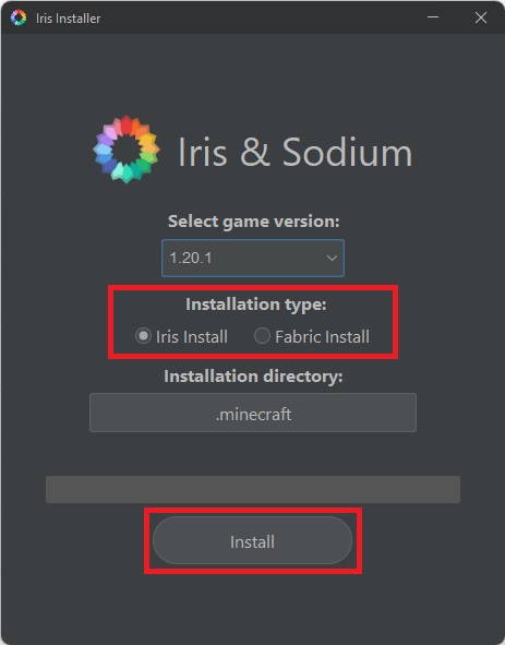 Iris Shaders installer