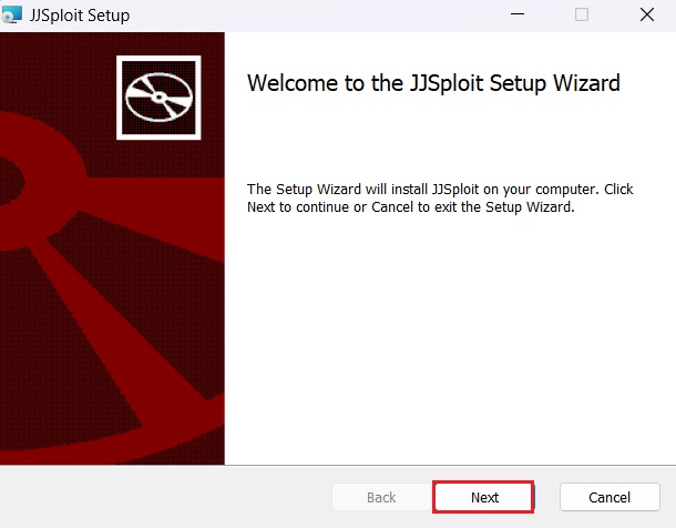 Starting JJSploit Setup installer