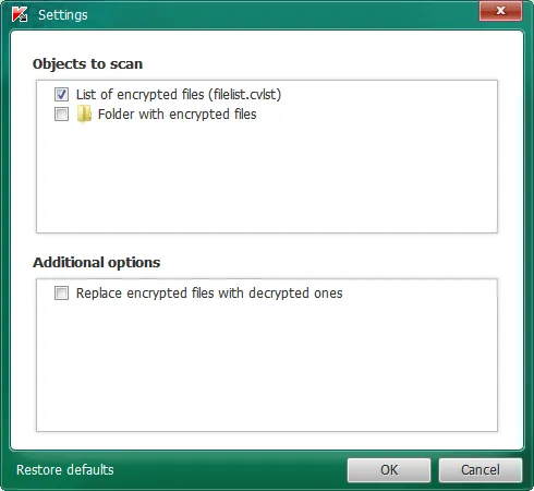 Kaspersky CoinVaultDecryptor 2