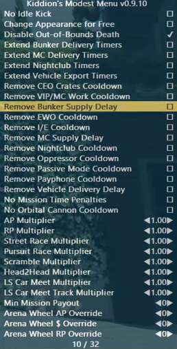 Kiddions Mod Menu GTA 5 7