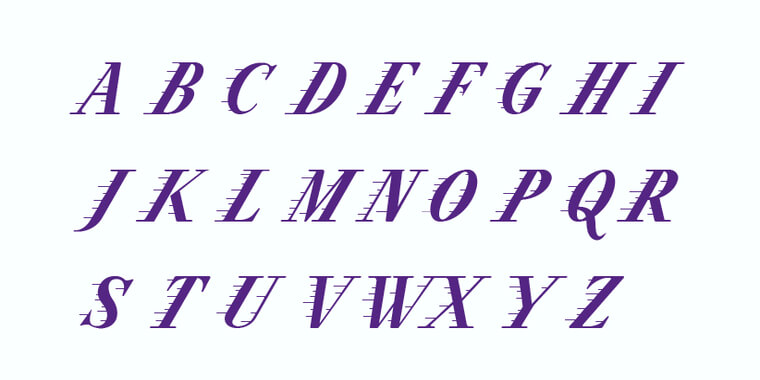 Lakers Font Letters
