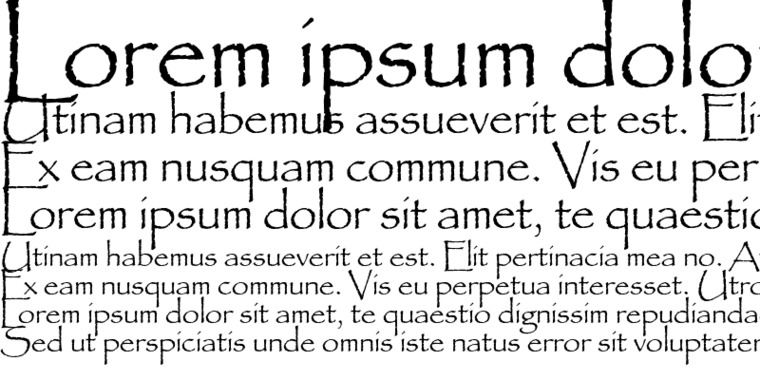 Papyrus Font Letters