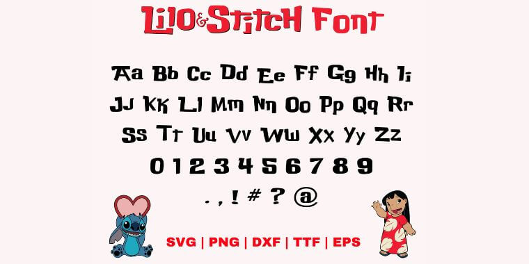 Lilo and Stitch Letters