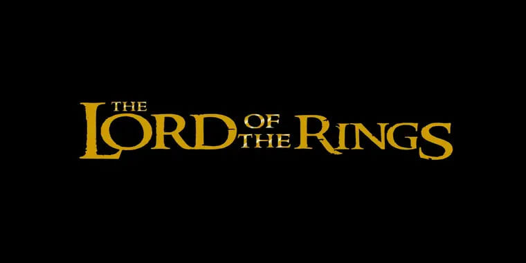Appearance of Lord of the Rings Font