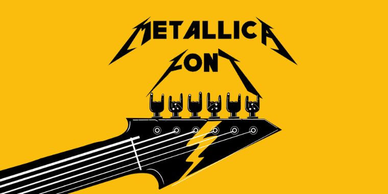Appearance of Metallica Font
