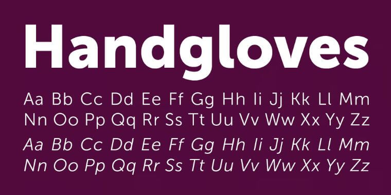 Letters Overview of Museo Sans Font