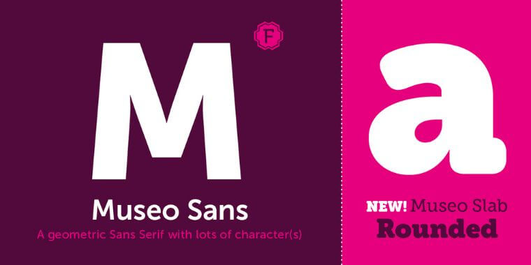 Appearance of Museo Sans Font