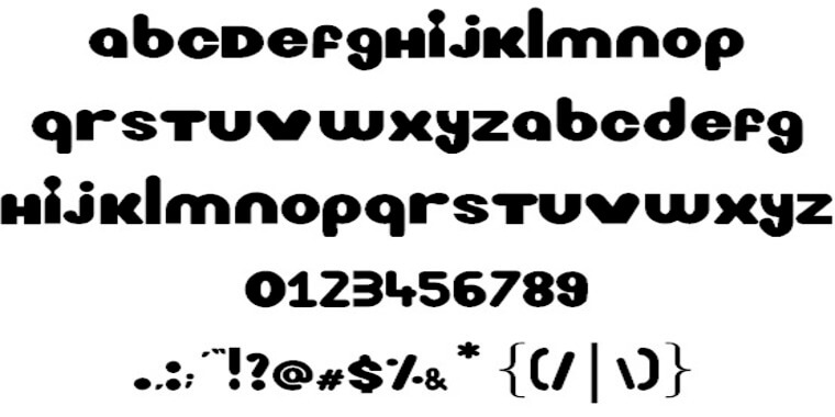 Nickelodeon Font Letters
