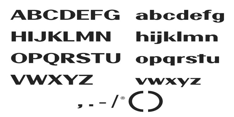 Nintendo Font Letters
