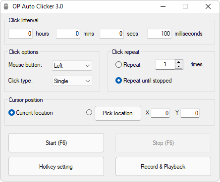 OP Auto Clicker 3.0 & 4.0  Download Latest Version [100% Safe]