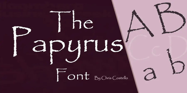 Papyrus Font View
