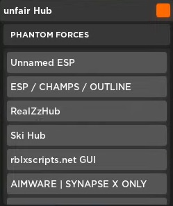 Phantom Forces Roblox GUI Unfair Hub