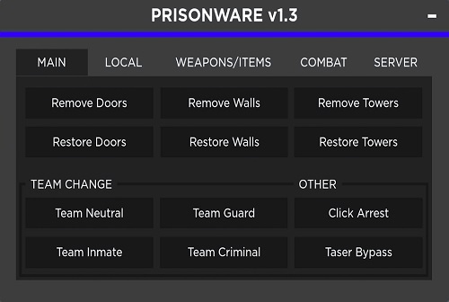 Prisonware Prison Life for Roblox