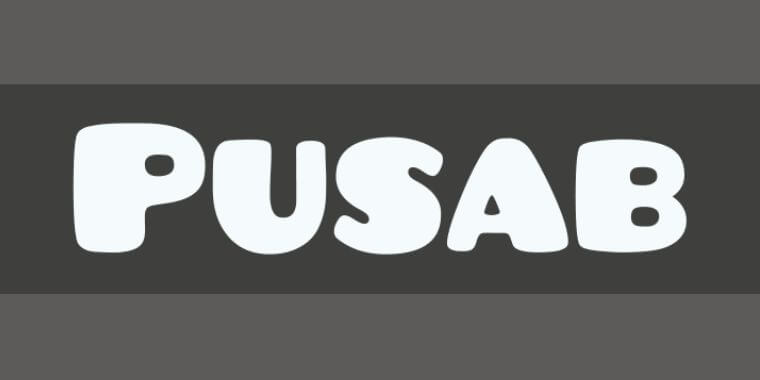 Appearance of Pusab Font