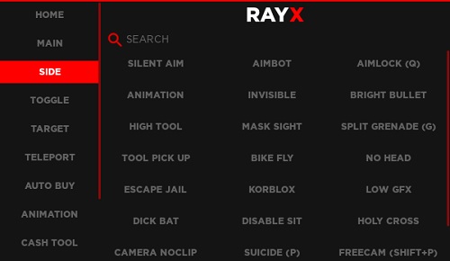 Ray X Da Hood GUI Pic 3