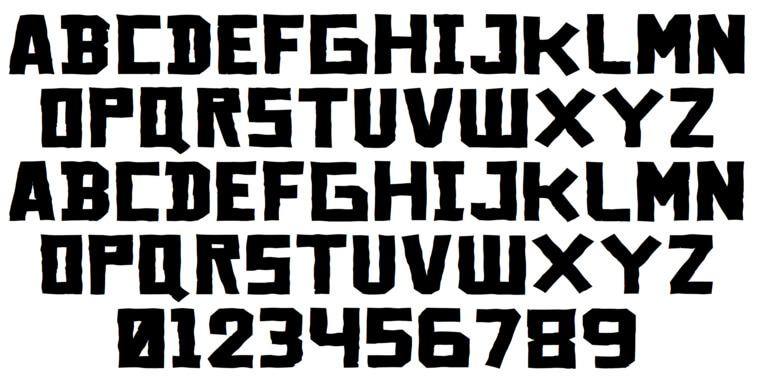 Red Dead Redemption Font Letters