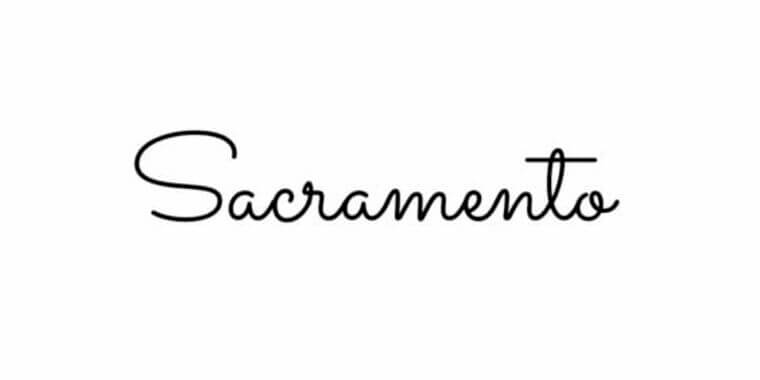 Appearance of Sacramento Font